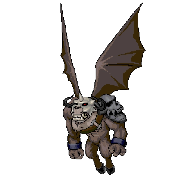 A Balrog flying through the clouds